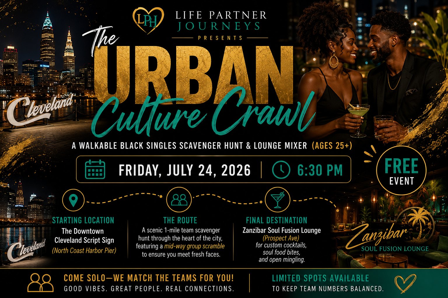 The Urban Culture Crawl: Singles Scavenger Hunt and Mixer