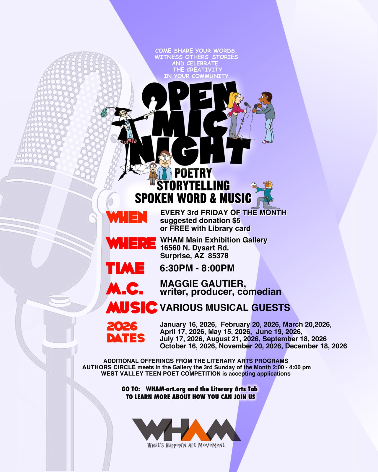 Open Mic Night at WHAM