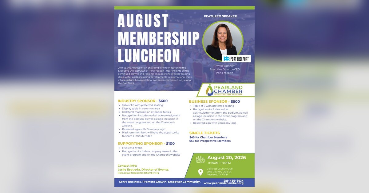 August Monthly Membership Luncheon
