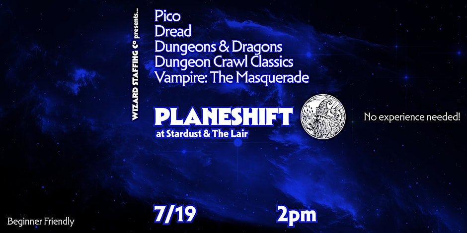 Planeshift RPGs at Stardust
