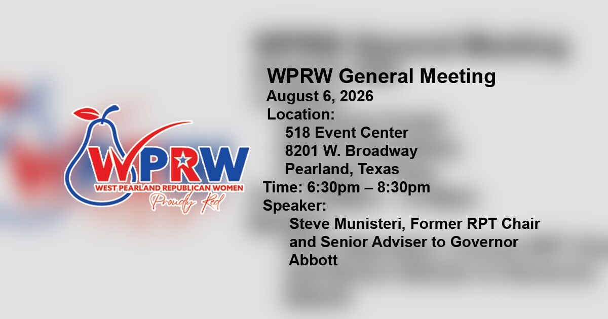 WPRW General Meeting with Steve Munisteri