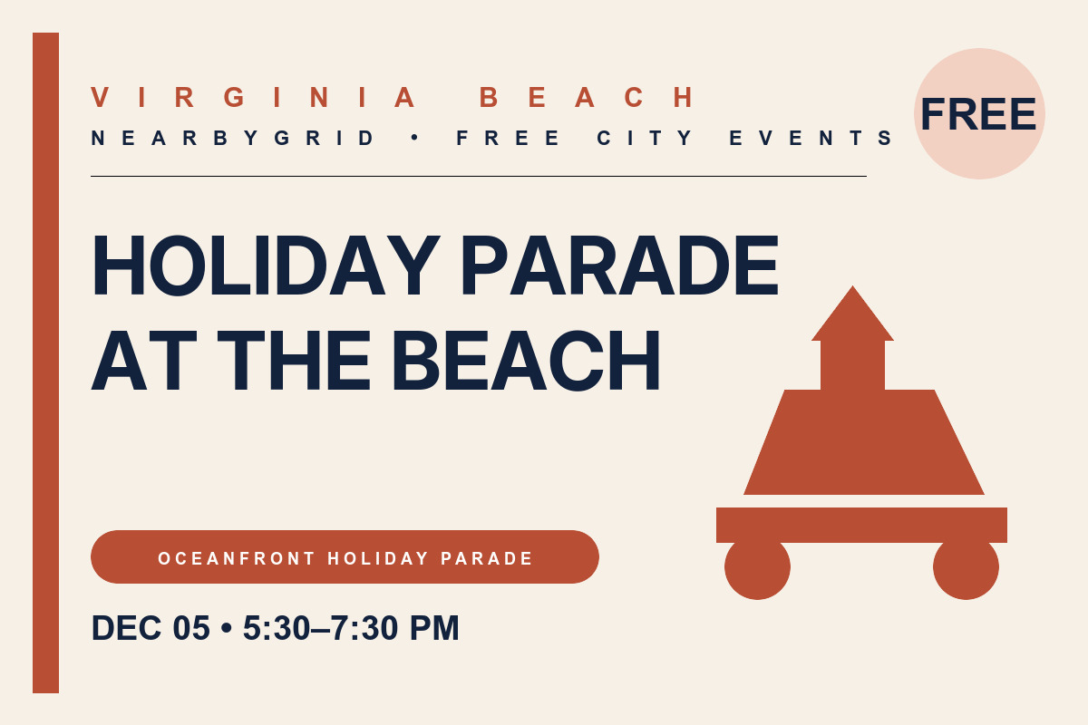 FREE Virginia Beach: Holiday Parade at the Beach