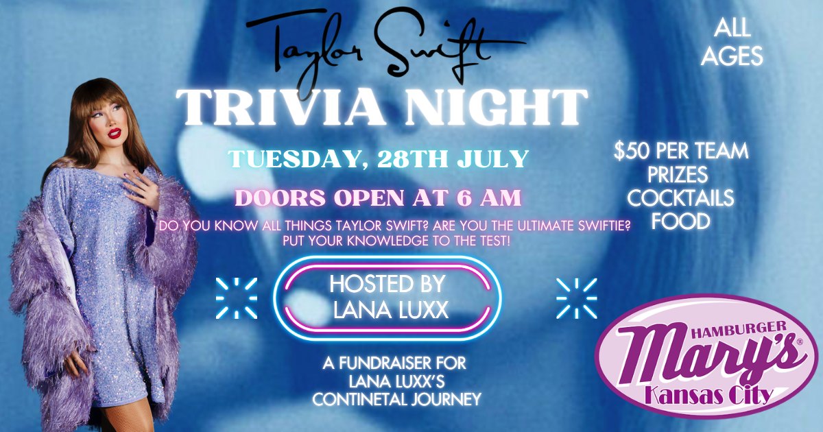 Taylor Swift Trivia Night with Lana Luxx