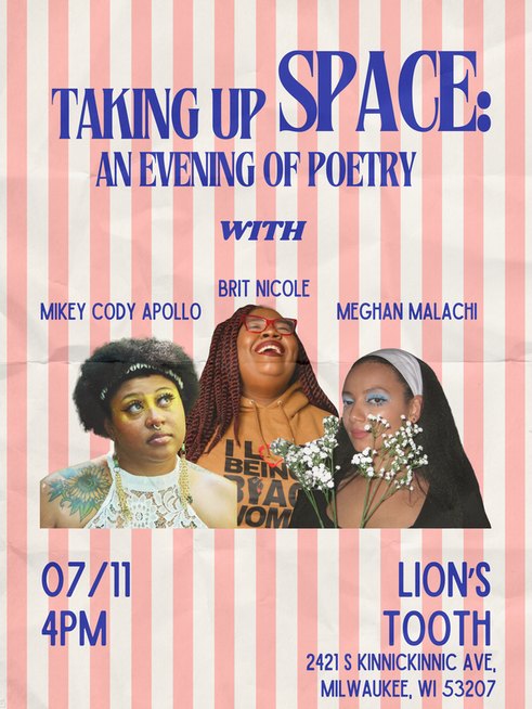 Taking Up Space: An Evening of Poetry