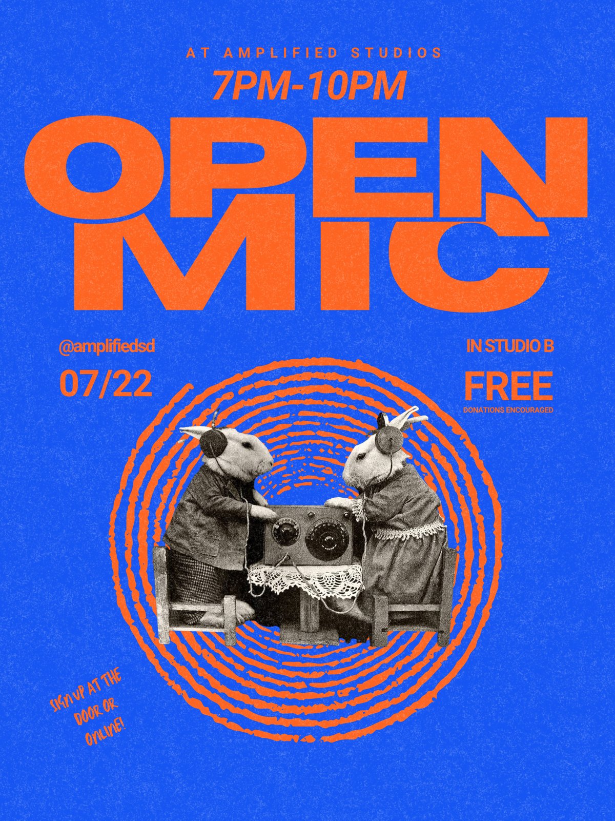 Amplified Studios Open Mic