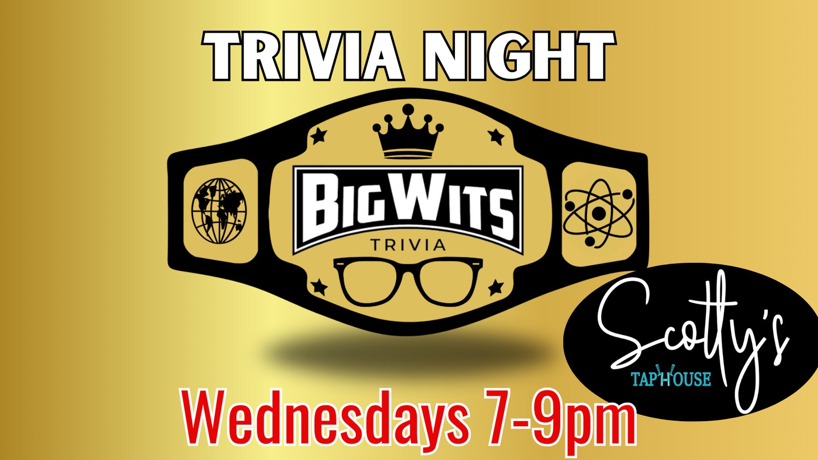 Wednesday BigWits Trivia Night at Scotty's Taphouse