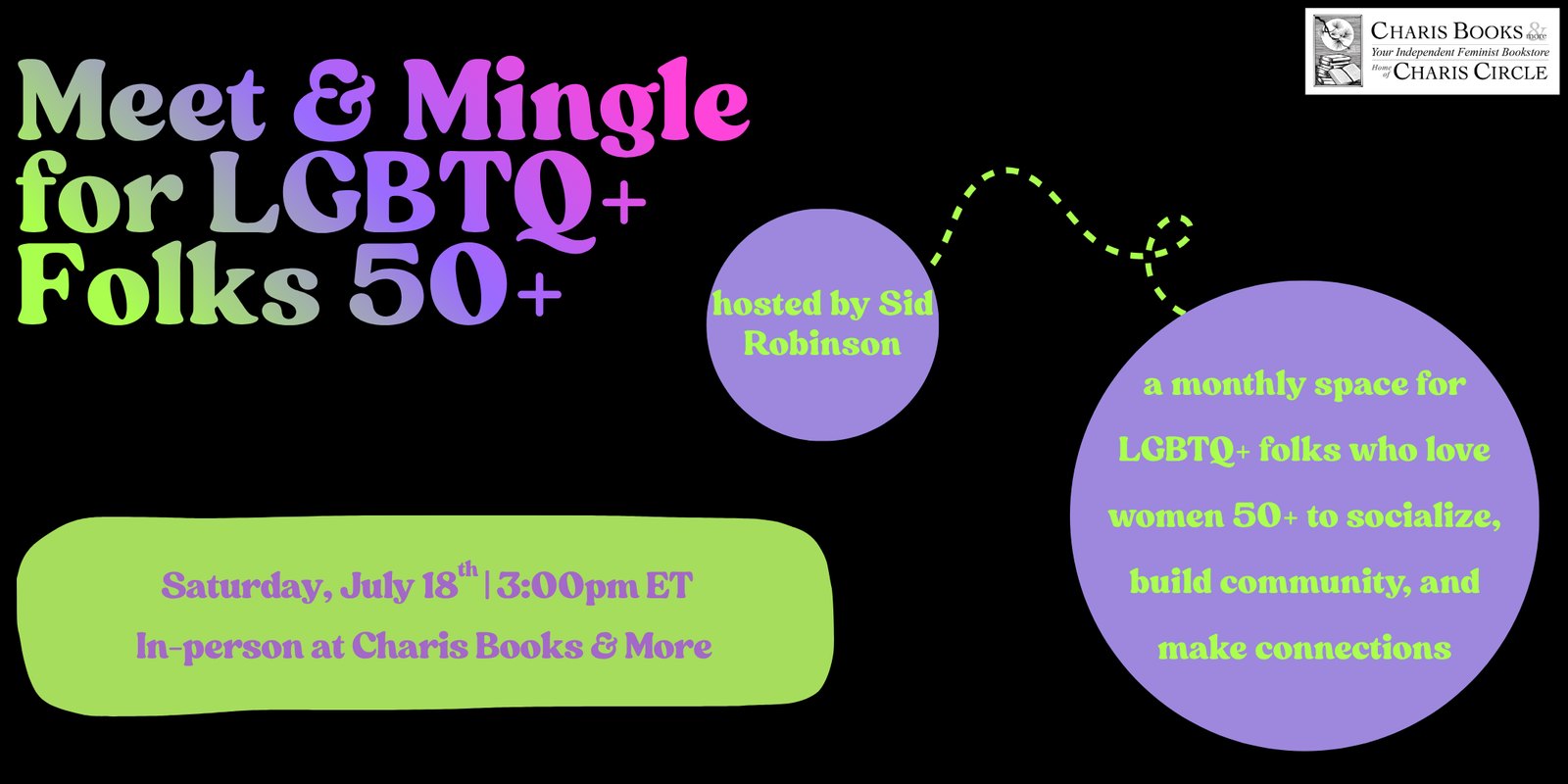 Meet and Mingle for LGBTQ+ Folks 50+