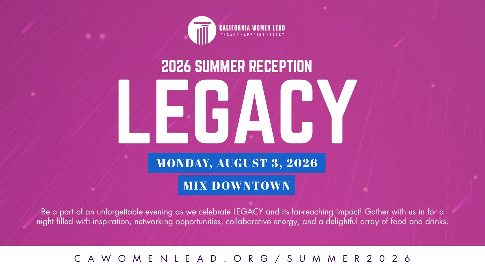 Summer Reception: LEGACY