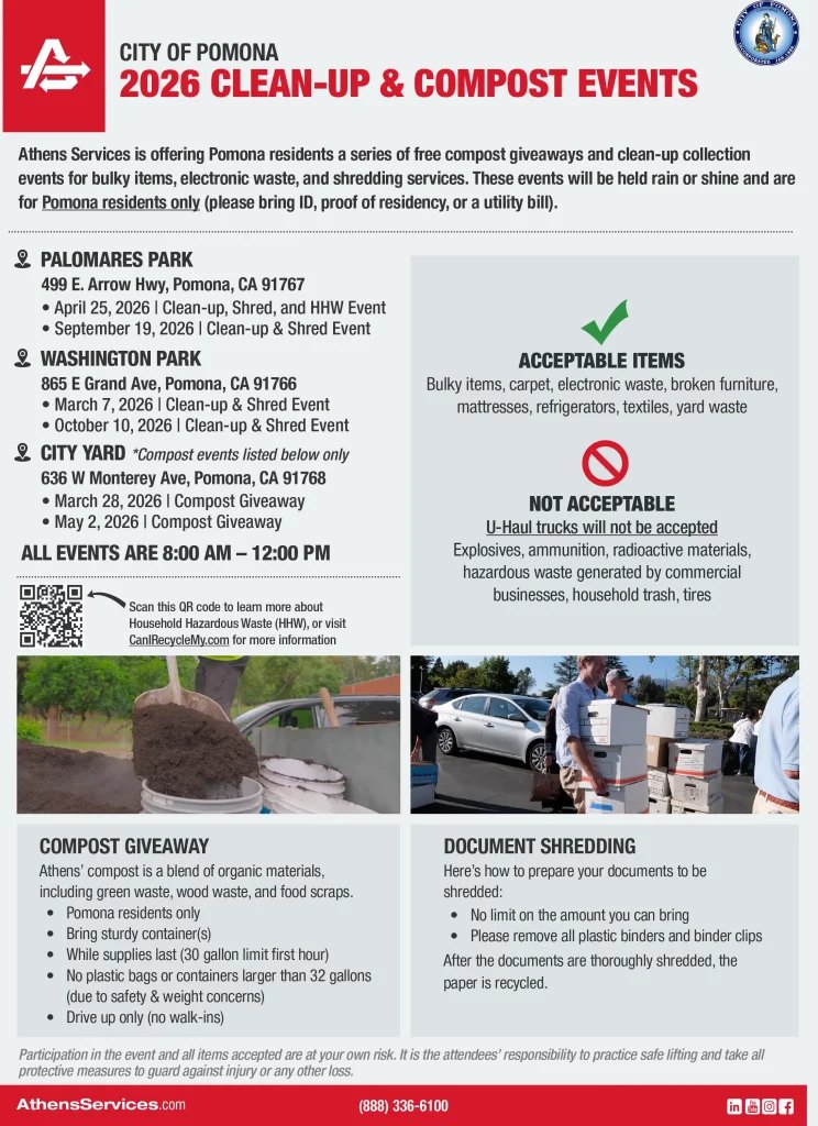City of Pomona Cleanup and Shred Event