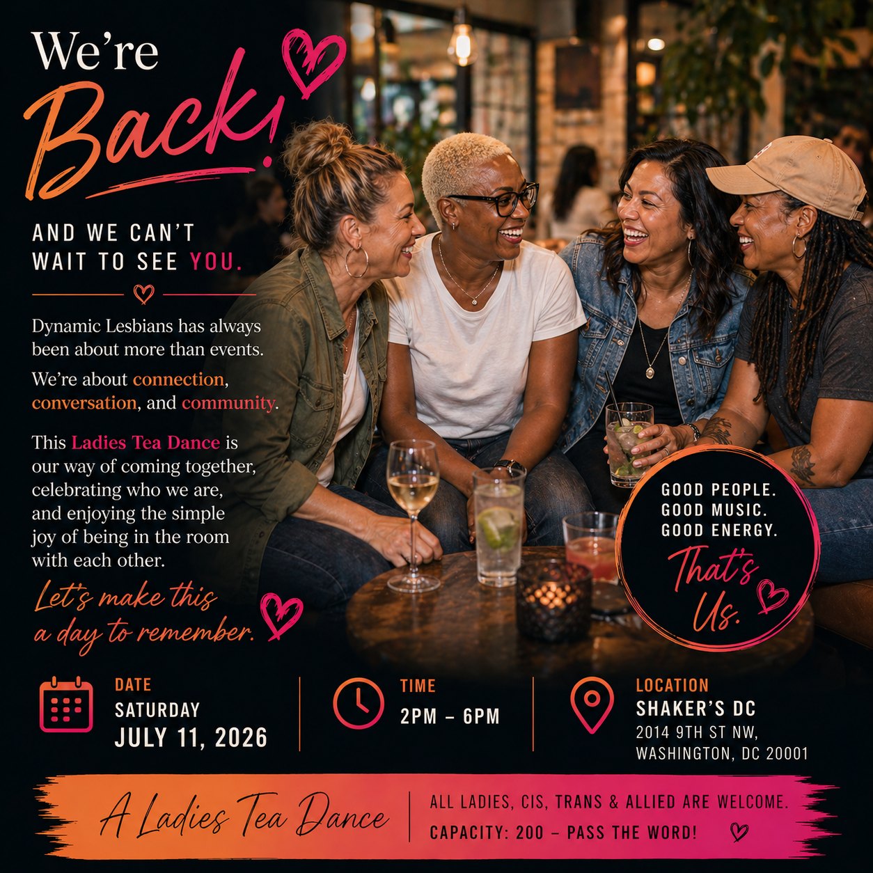 Dynamic Lesbians Ladies Tea Dance