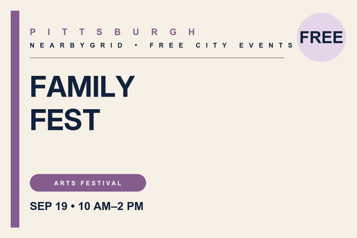 FREE Pittsburgh: Family Fest at Arts Landing