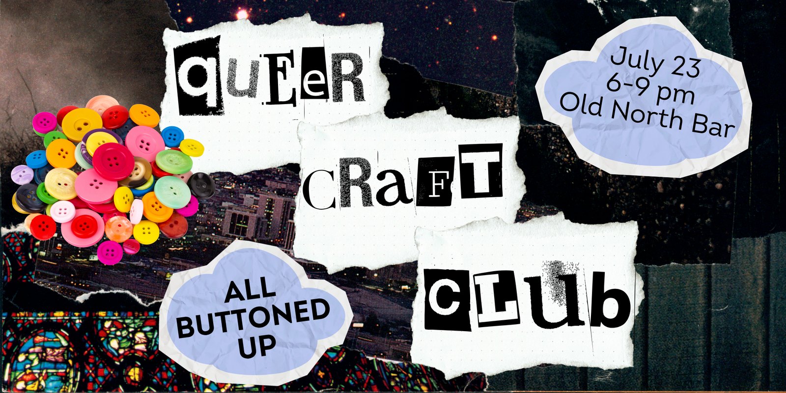 Queer Craft Club: All Buttoned Up! Beginner Friendly Sewing