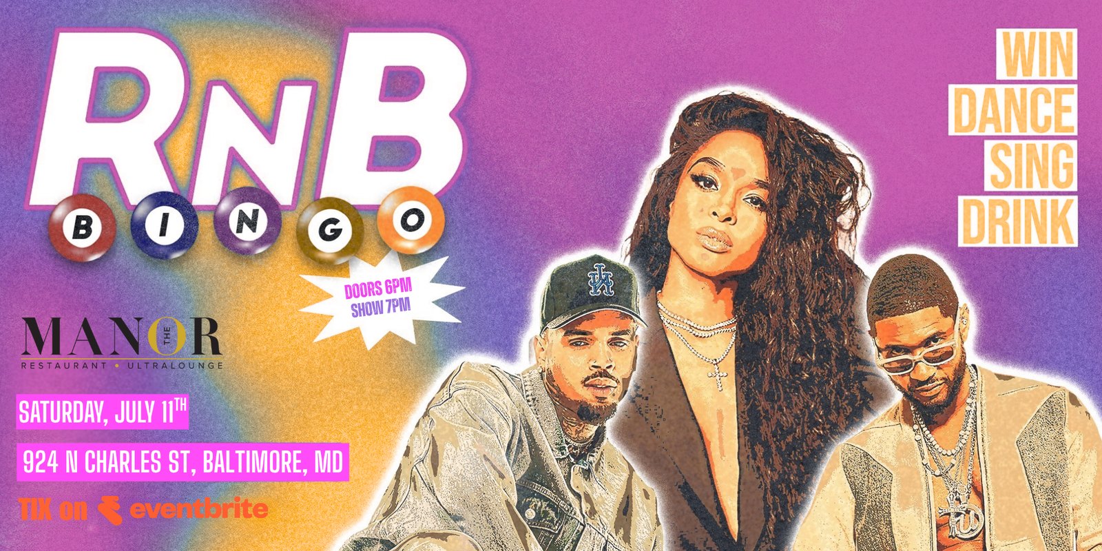 R&B BINGO at The Manor