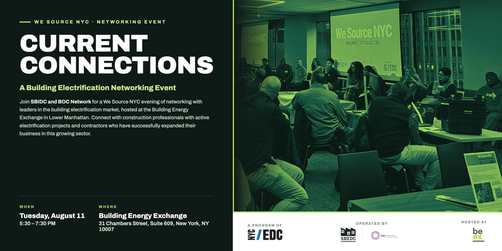 Current Connections: A Building Electrification Networking Event