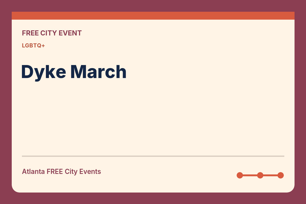 FREE Atlanta: Dyke March