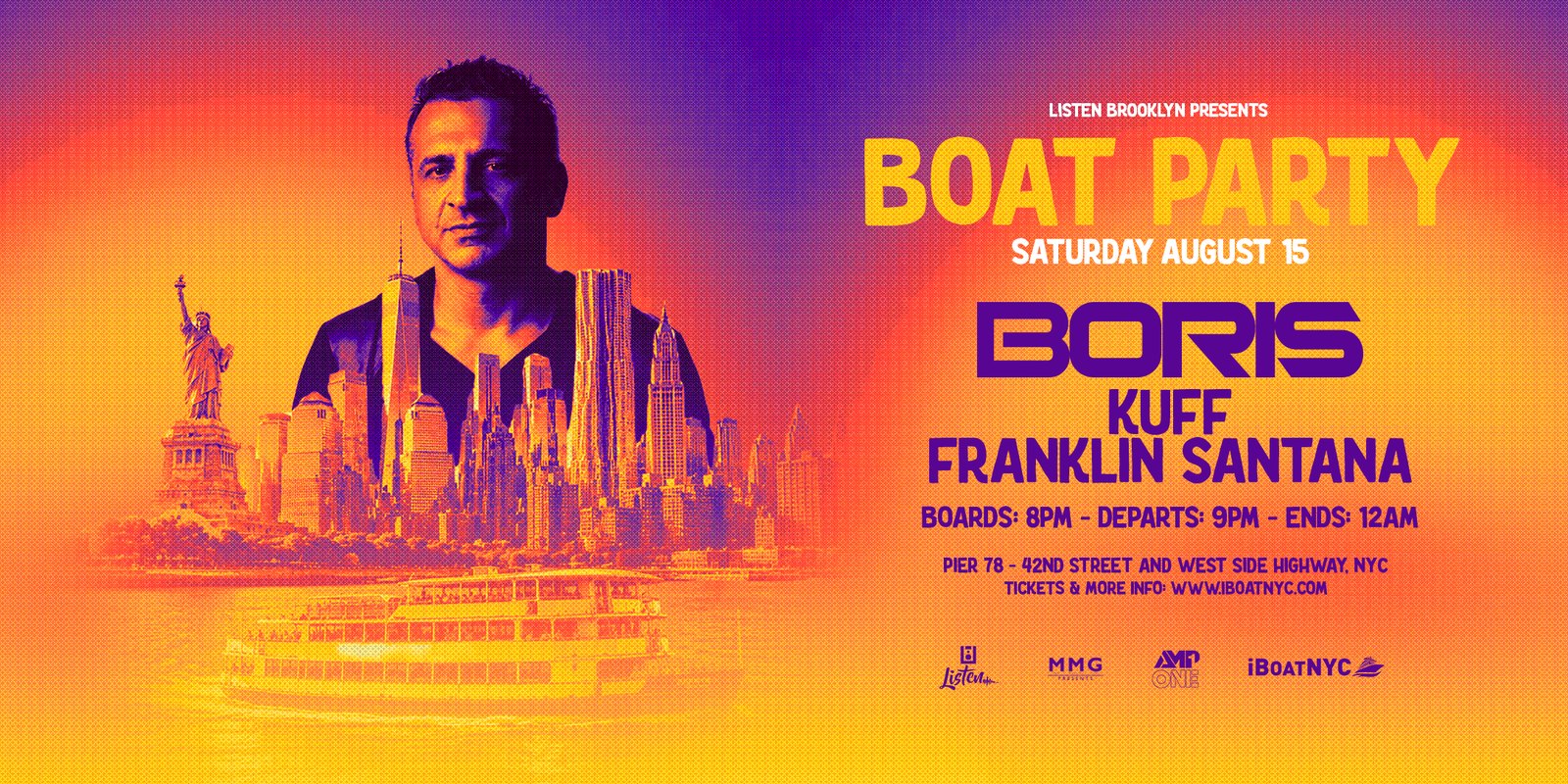 Listen Brooklyn Presents: BORIS - The Boat Party