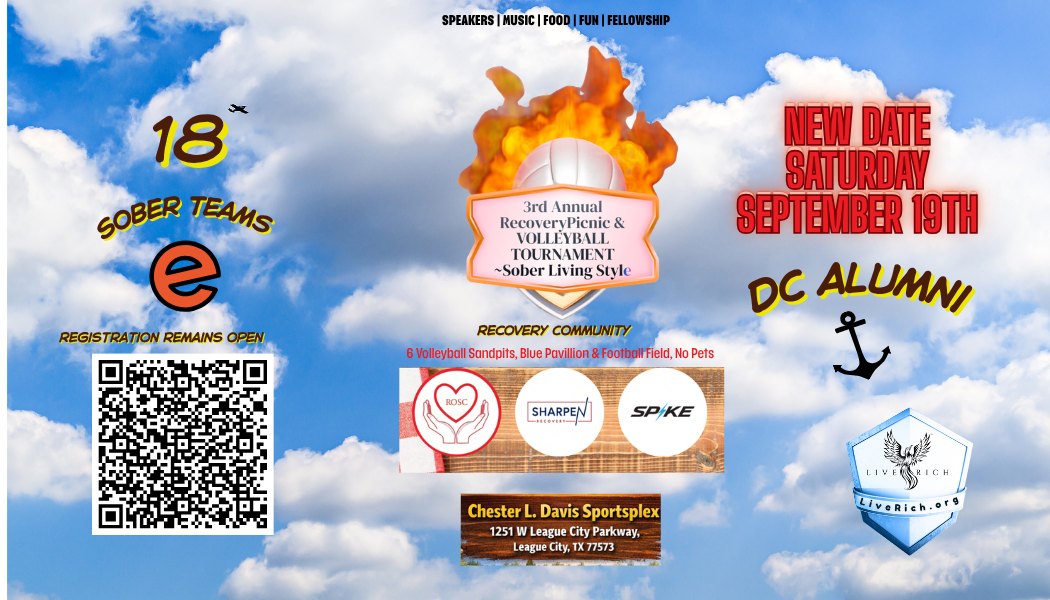3rd Annual Recovery Picnic & Volleyball Tournament