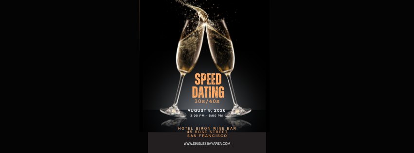 Speed Dating 30s and 40s San Francisco