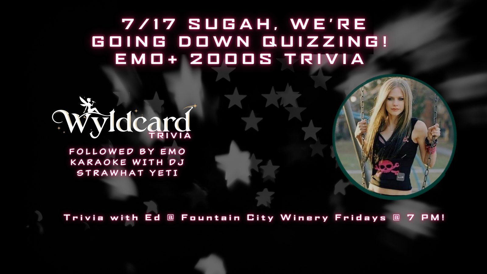 Sugah We're Going Down Quizzing - Emo & 2000s Trivia and Karaoke