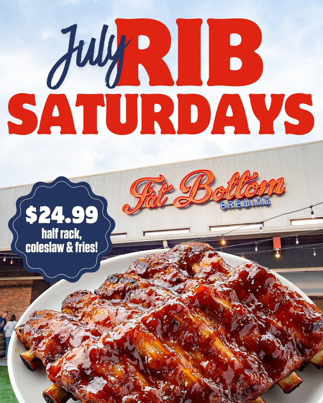 RIBS & Live Music Saturdays