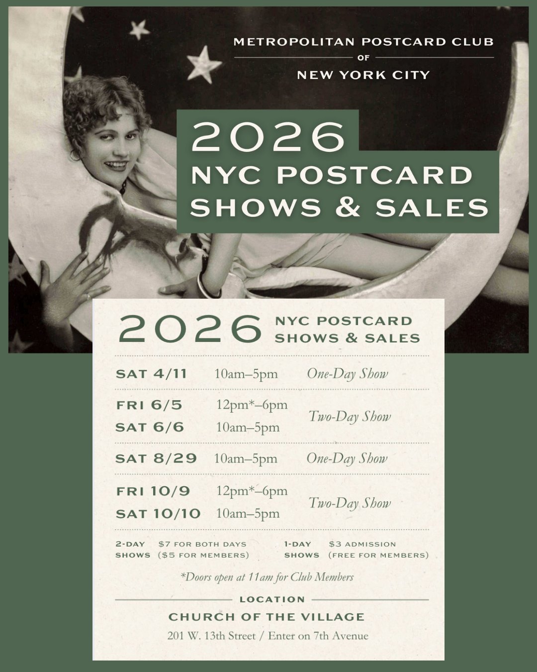 Metropolitan Postcard Club One-Day Show & Sale