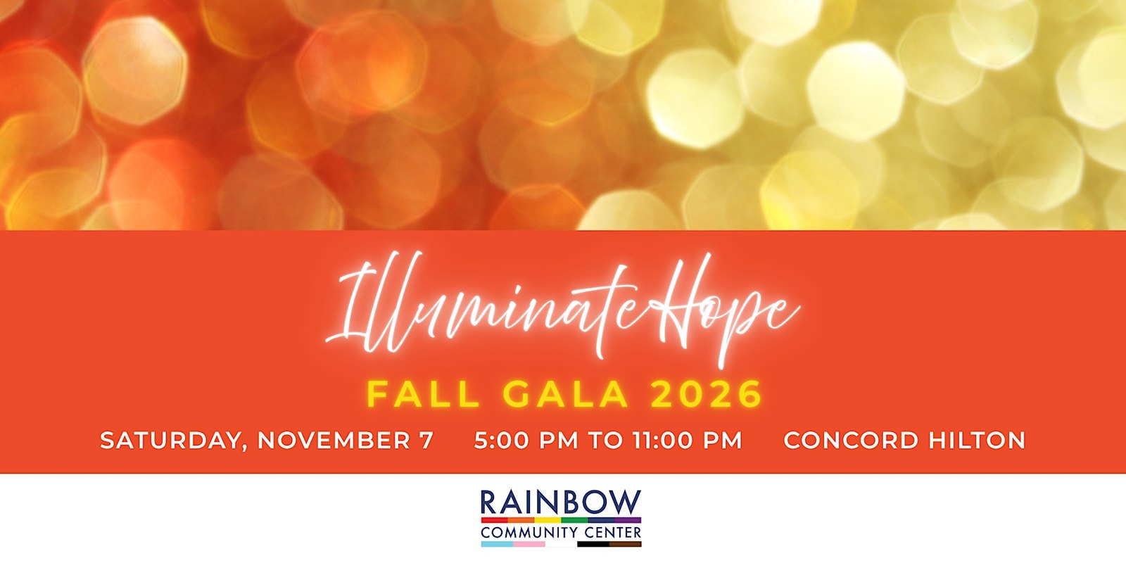 Rainbow Community Center's Fall Gala 2026: Illuminate Hope