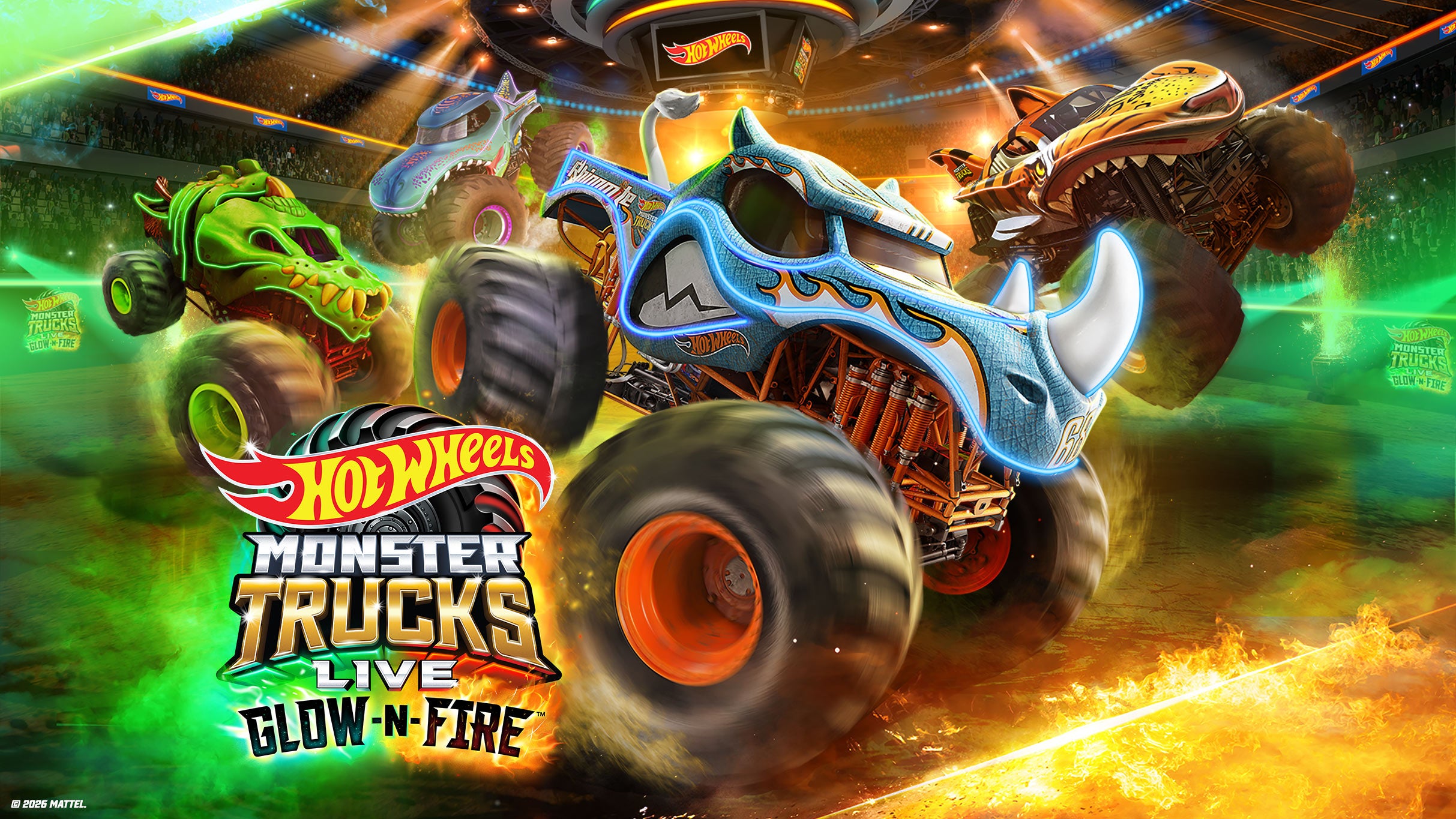 Hot Wheels Monster Truck Live Glow-N-Fire