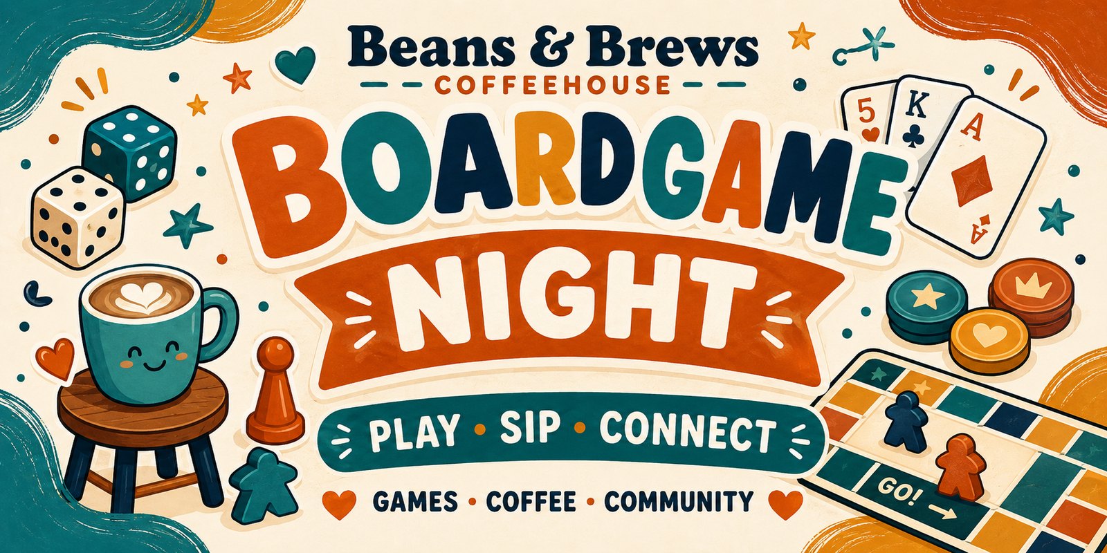 Board Game Night at Beans and Brews Coffeehouse