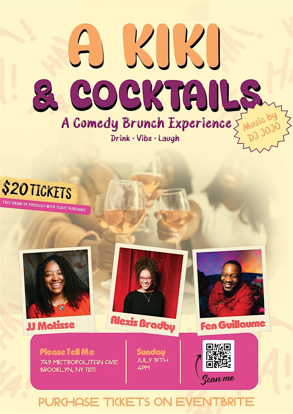 A Kiki and Cocktails: A Comedy Brunch Experience