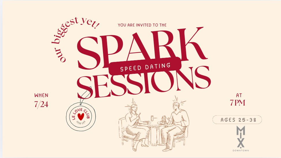 Spark Sessions: Modern Speed Dating Event (Ages 25-38)
