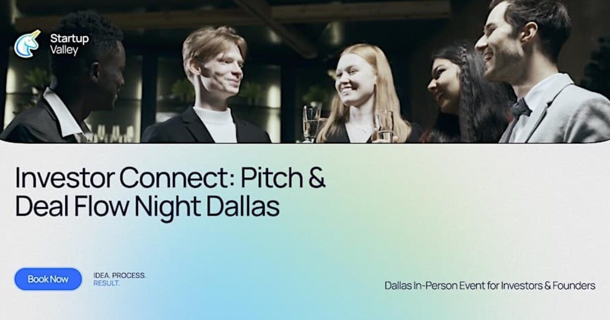 Investor Connect: Pitch and Deal Flow Night