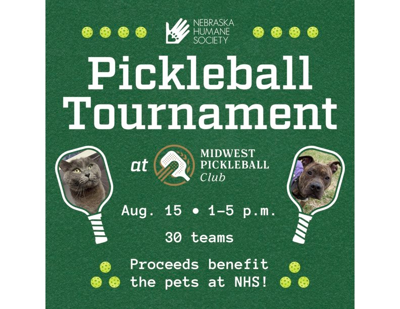 Nebraska Humane Society Fundraiser Pickleball Tournament