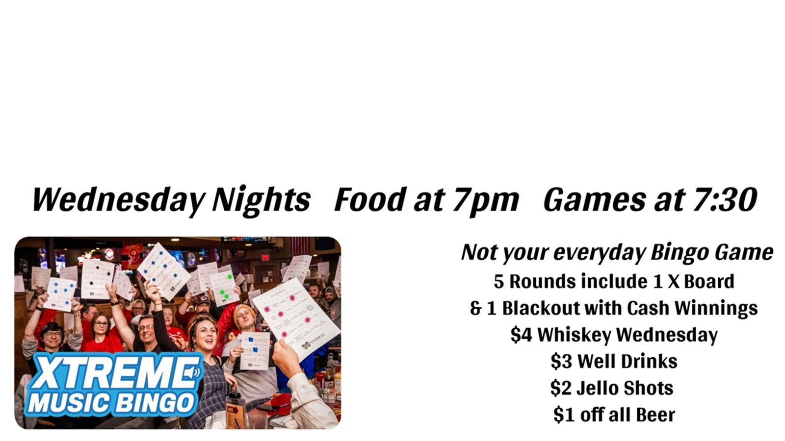 Xtreme Music Bingo at Watering Hole Saloon & Dancehall