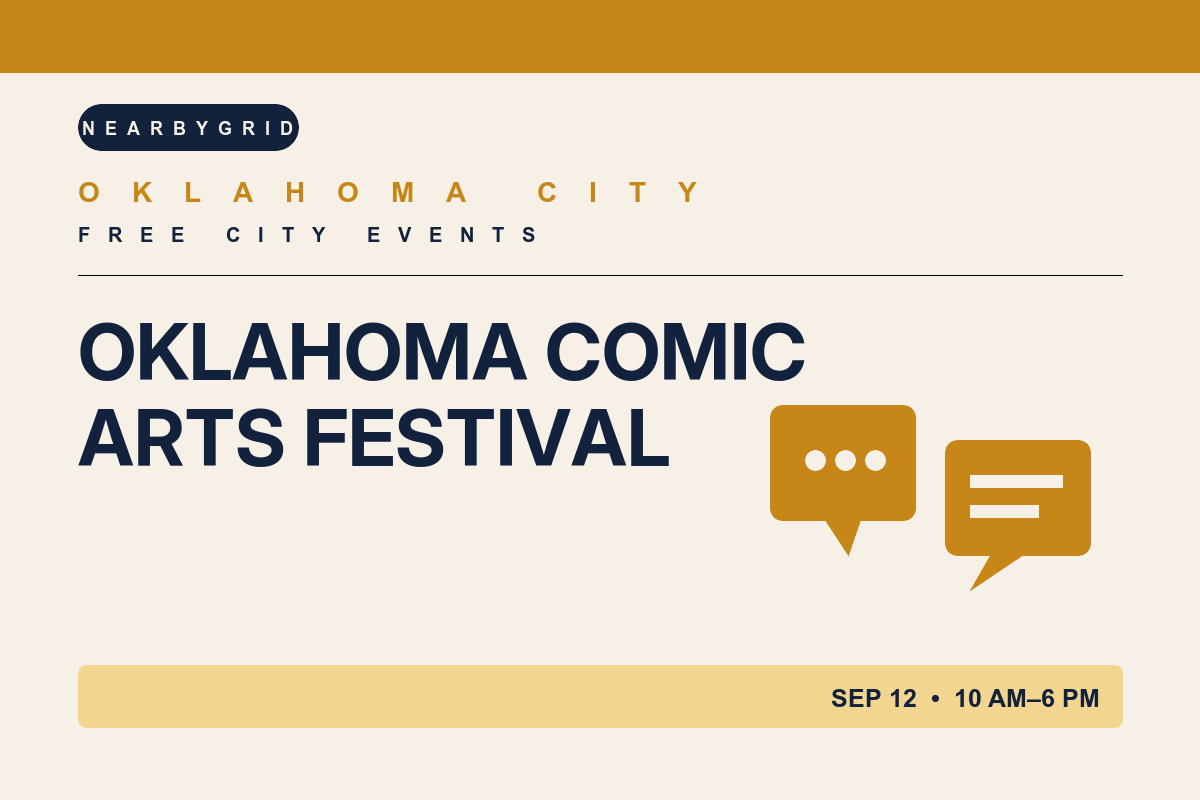 FREE Oklahoma City: Oklahoma Comic Arts Festival