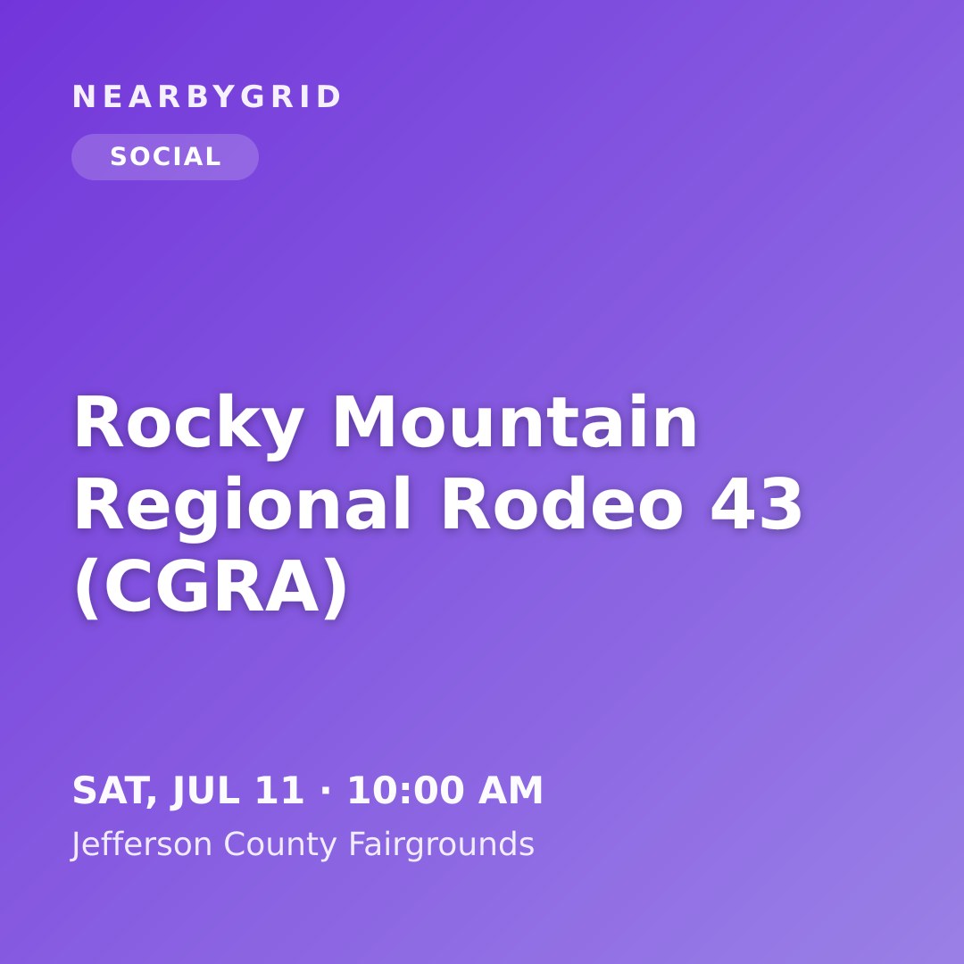 Rocky Mountain Regional Rodeo 43 (CGRA)