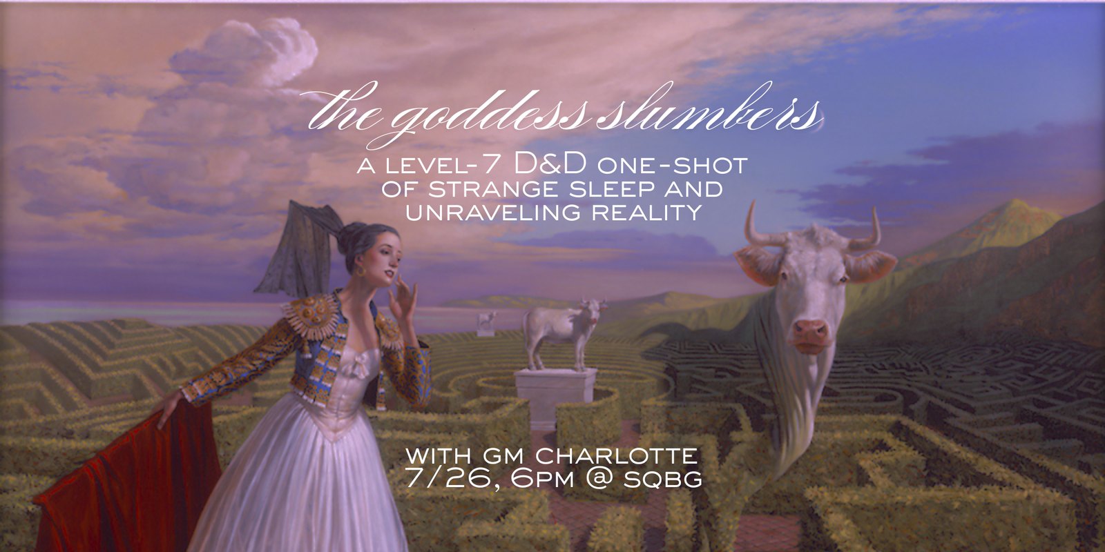 RPG Game Night: "The Goddess Slumbers" (D&D one-shot) w/ GM Charlotte