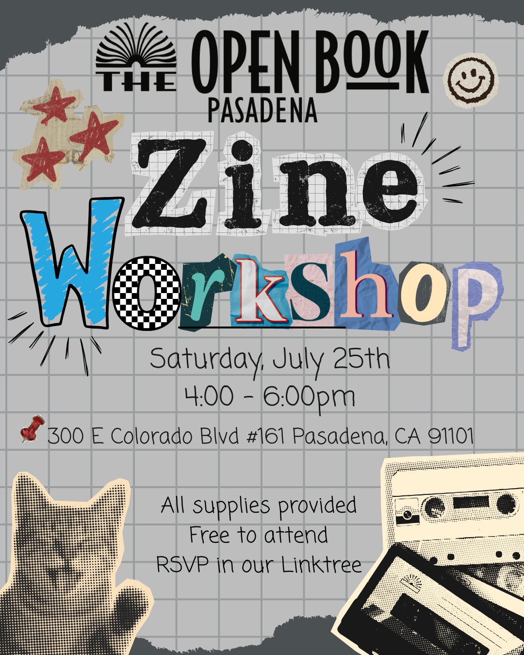 Zine Workshop at The Open Book Pasadena