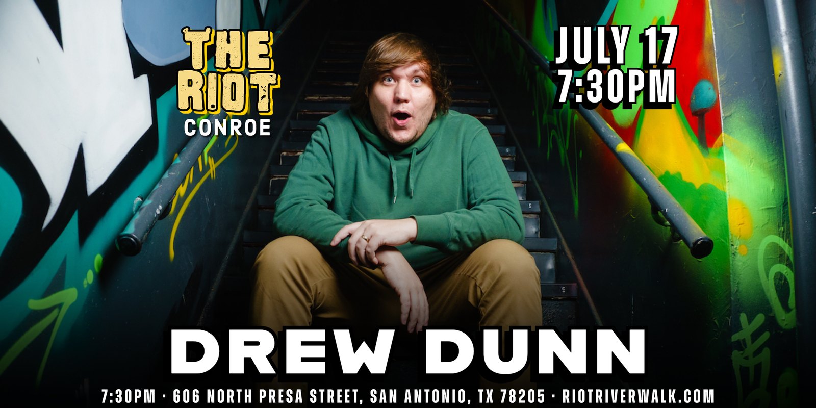 Comedian Drew Dunn: The Tonight Show & Don't Tell Comedy Live in Conroe