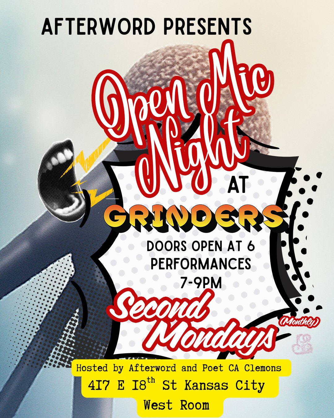 Afterword Presents: Open Mic Night