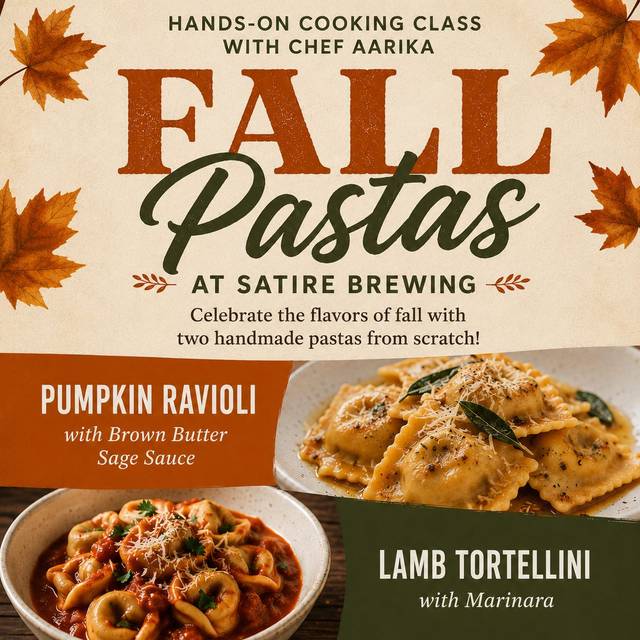 Fall Pasta Workshop at Satire Brewing Company