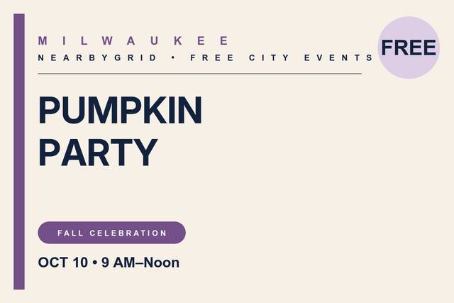 FREE Milwaukee: Pumpkin Party at Davidson Park
