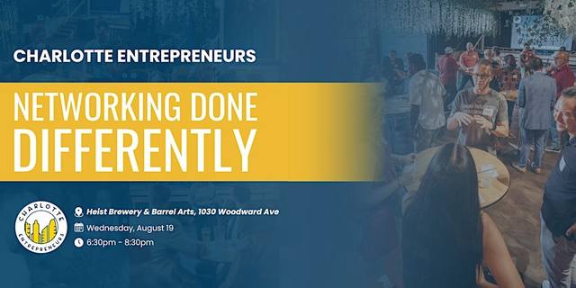 August Networking with Charlotte Entrepreneurs