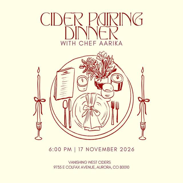 Cider Pairing Dinner with Chef Aarika