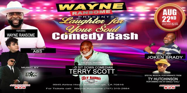 Silly Rabbit Comedy Club Presents Laughter for Your Soul Comedy Bash