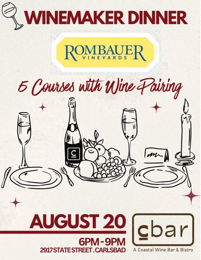 Winemaker Dinner with Rombauer Wines