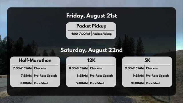 Children of the Sun Half Marathon, 12K and 5K