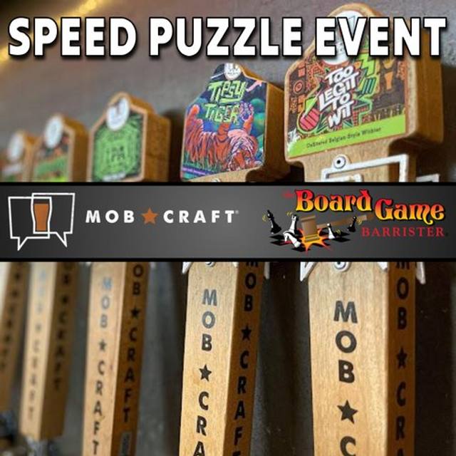 Speed Puzzle Event at Mobcraft Beer
