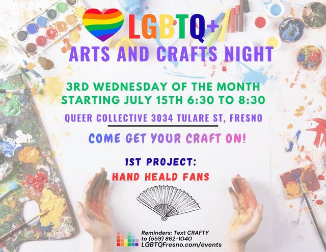 LGBTQ+ Arts and Crafts Night
