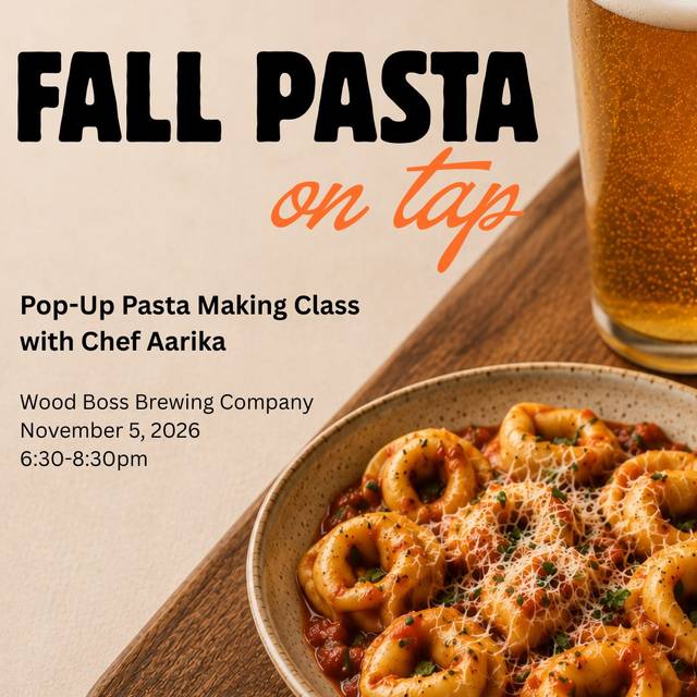 Fall Pasta on Tap at Woods Boss Brewing