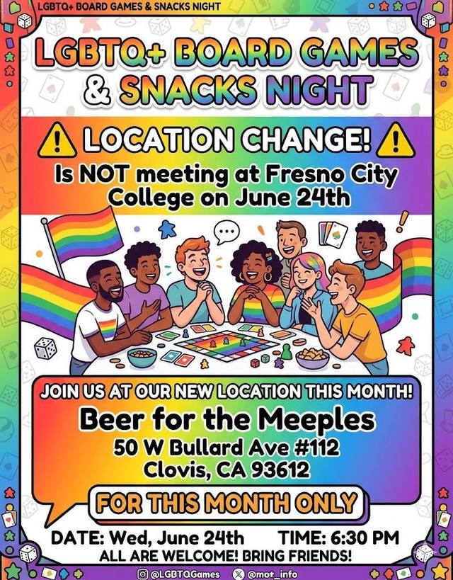 LGBTQ+ Games and Snacks Night